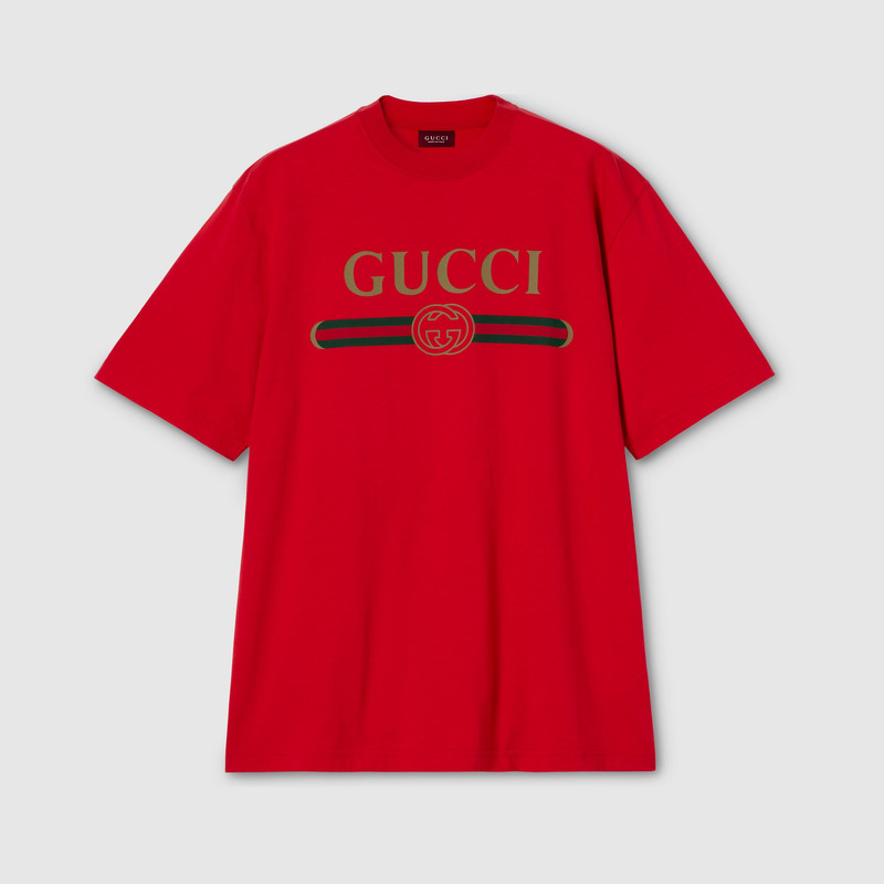 Silk blend jersey T-shirt with print 1