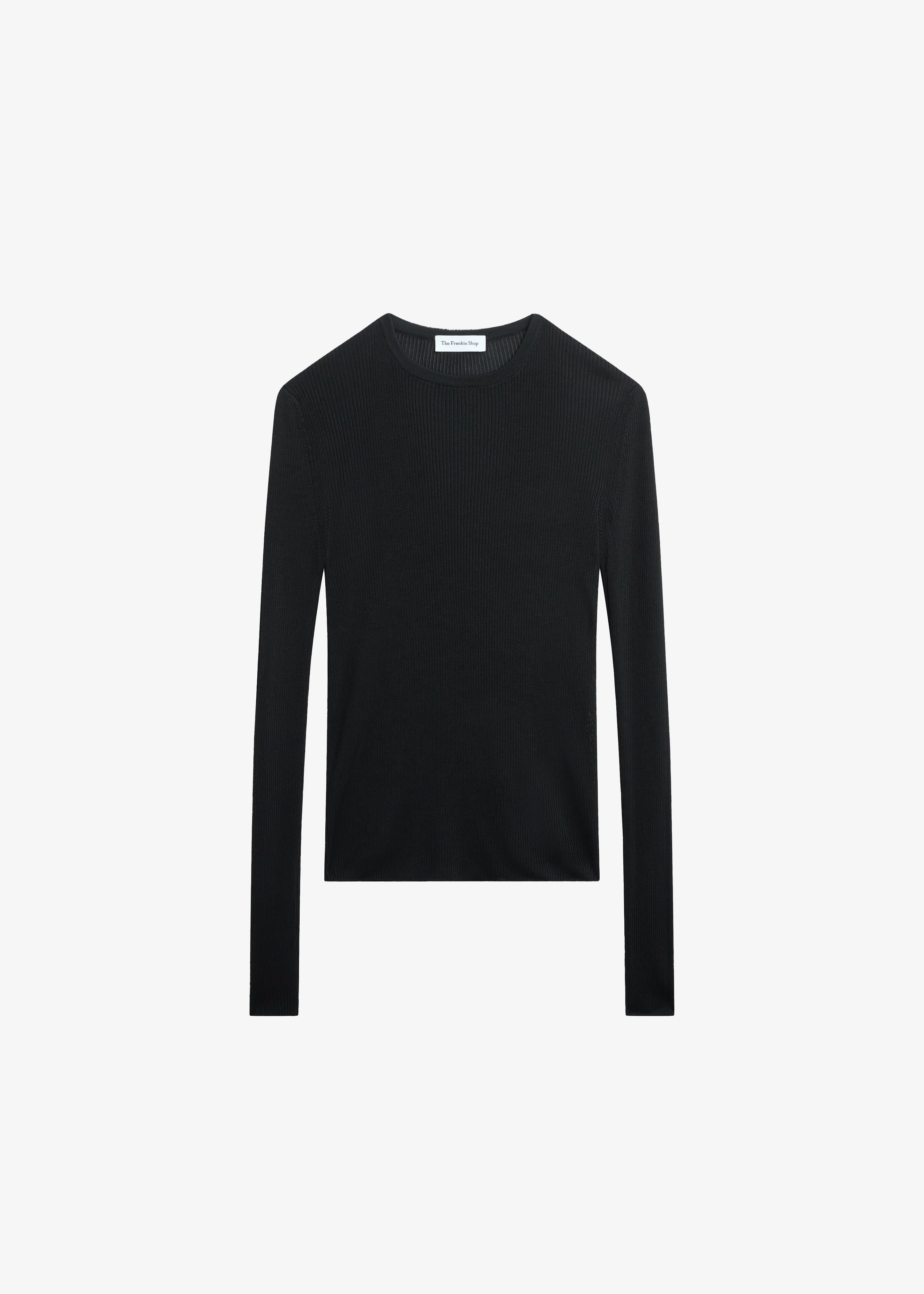Kazel Thin Knit Top - Black - 1