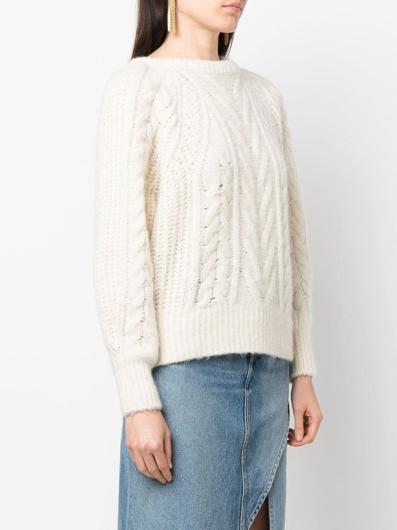 cable-knit wool-blend jumper 3
