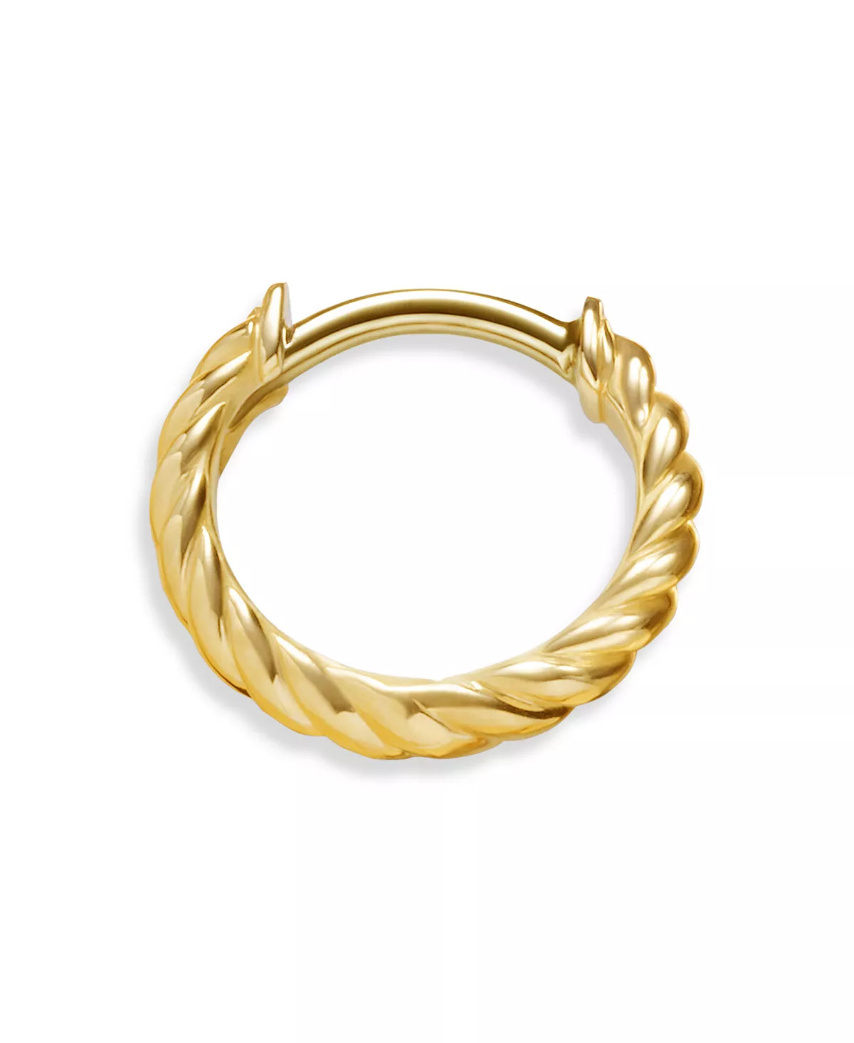 Sculpted Cable Micro Huggie Hoop Earrings, 10.7mm - 5