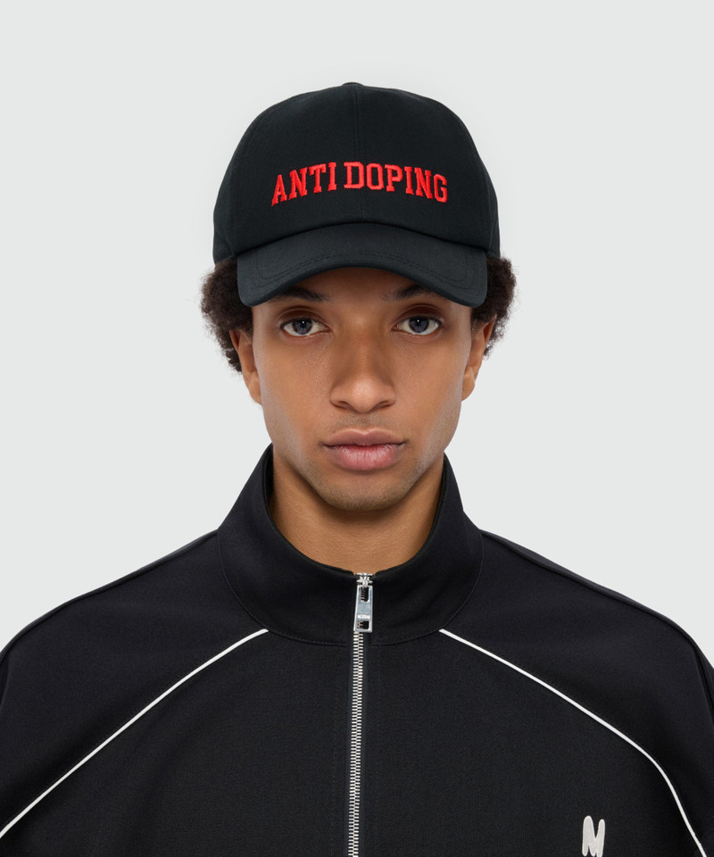 Black baseball cap with MSGM embroidery 3