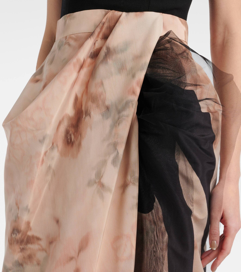 deer-print draped maxi skirt 4