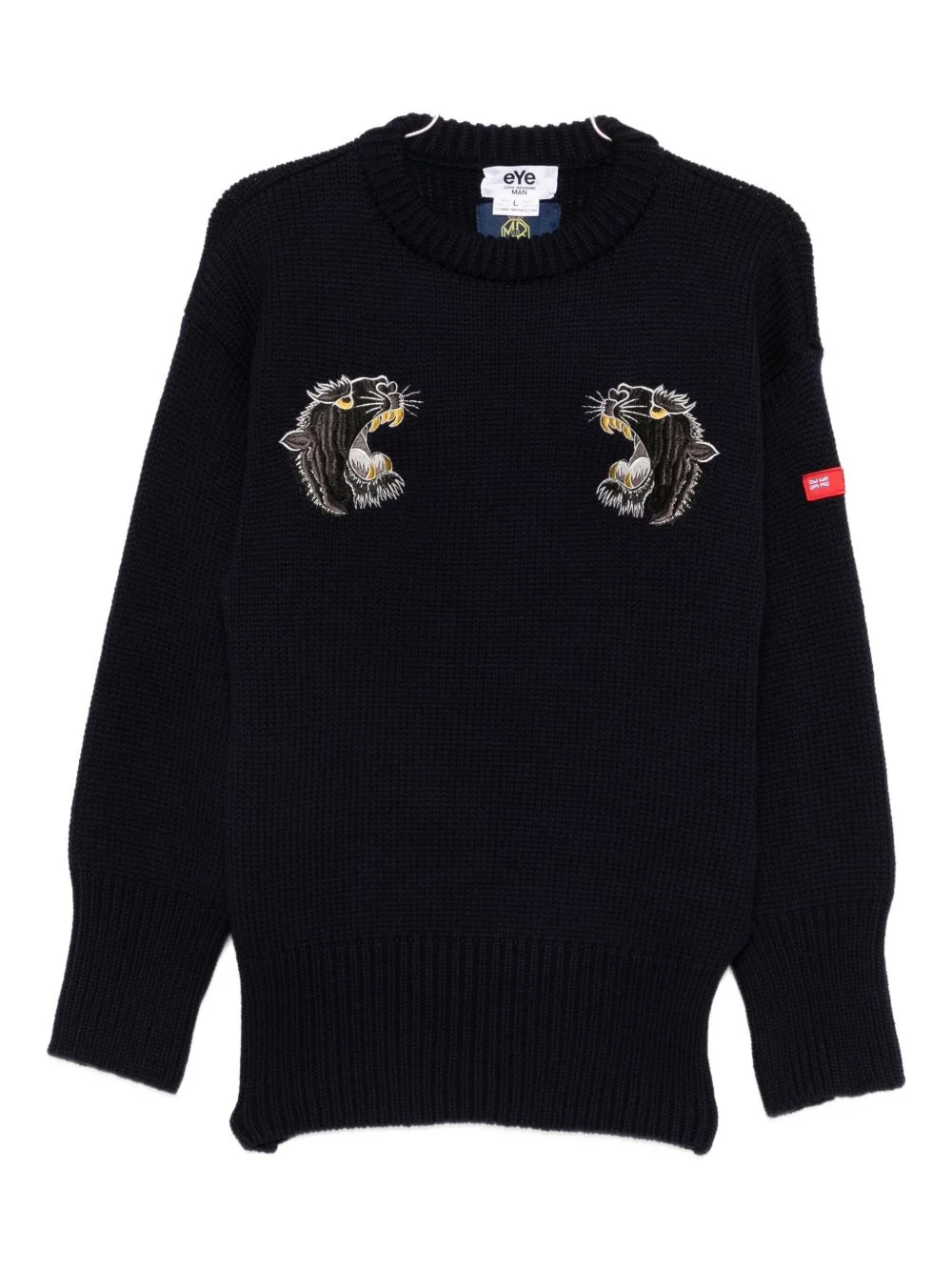 embroidered crewneck knitwear - 1