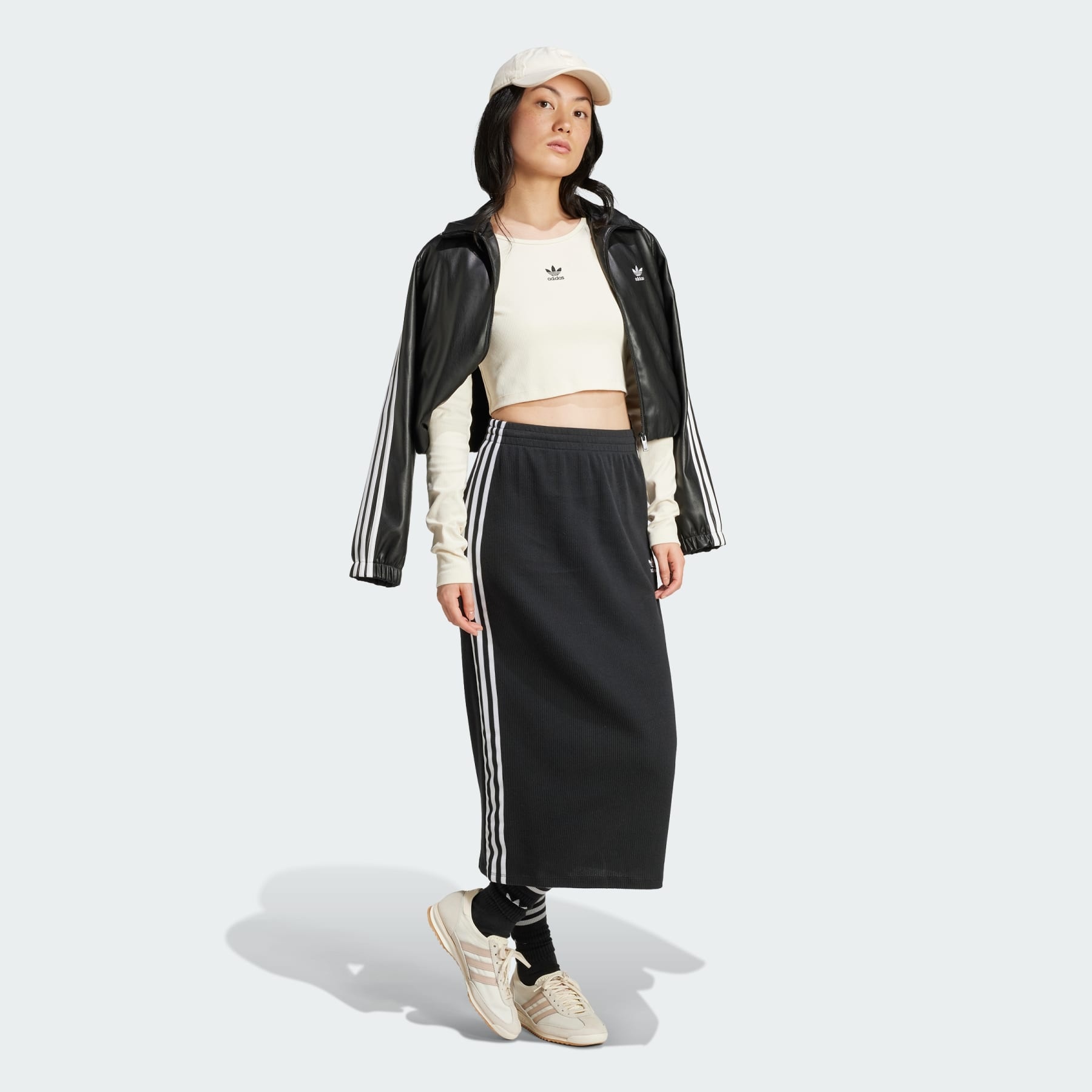 Essentials Ribbed Crop Long Sleeve Tee - 4