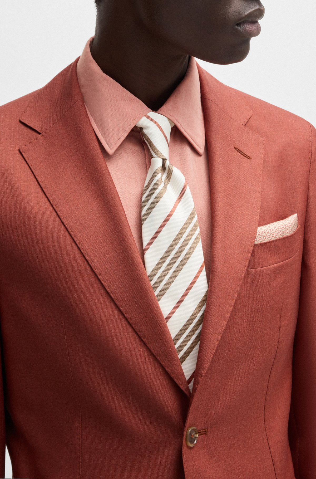 SLIM-FIT SUIT JACKET IN CASHMERE, WOOL AND SILK - 5