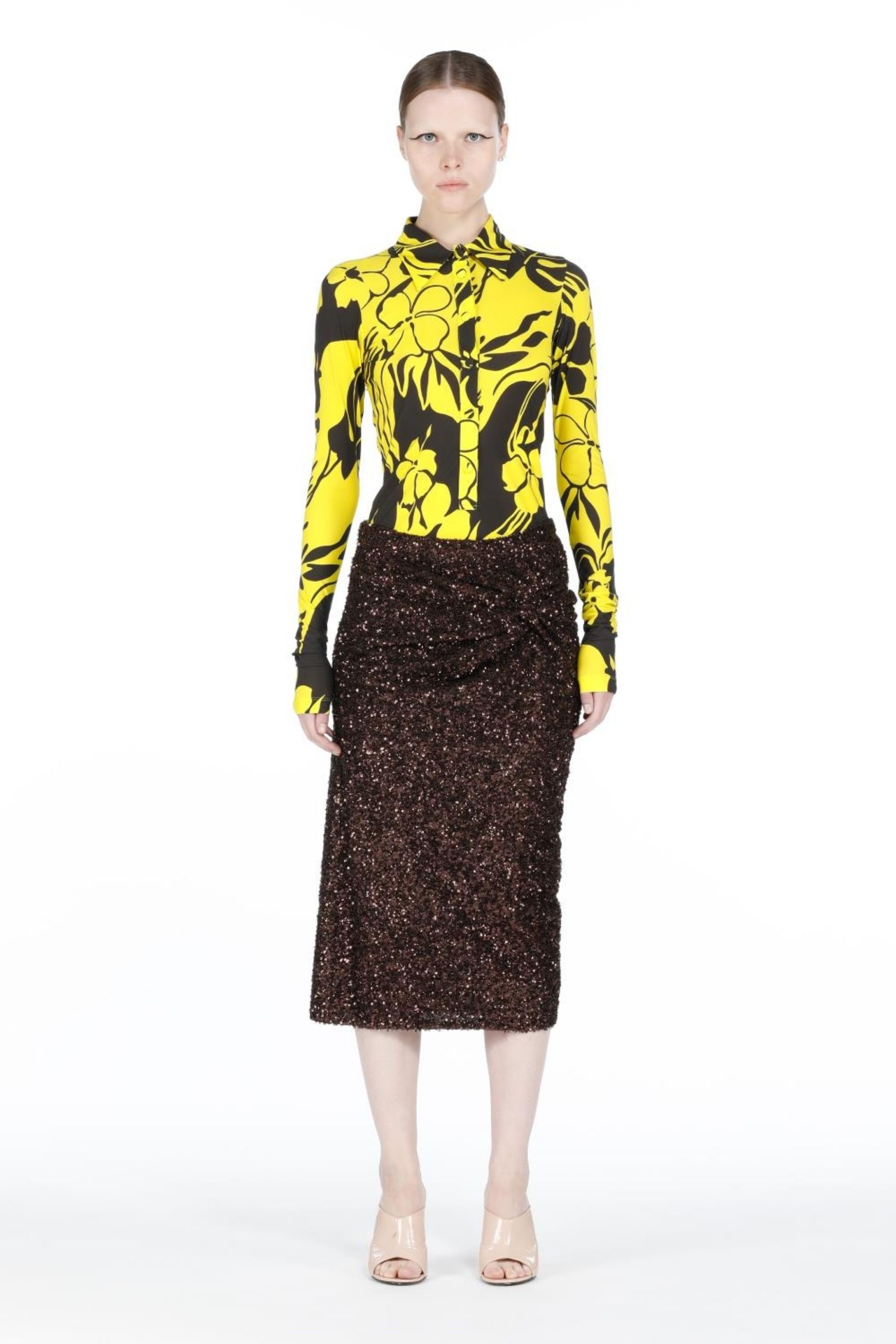 SEQUIN PENCIL SKIRT - 4