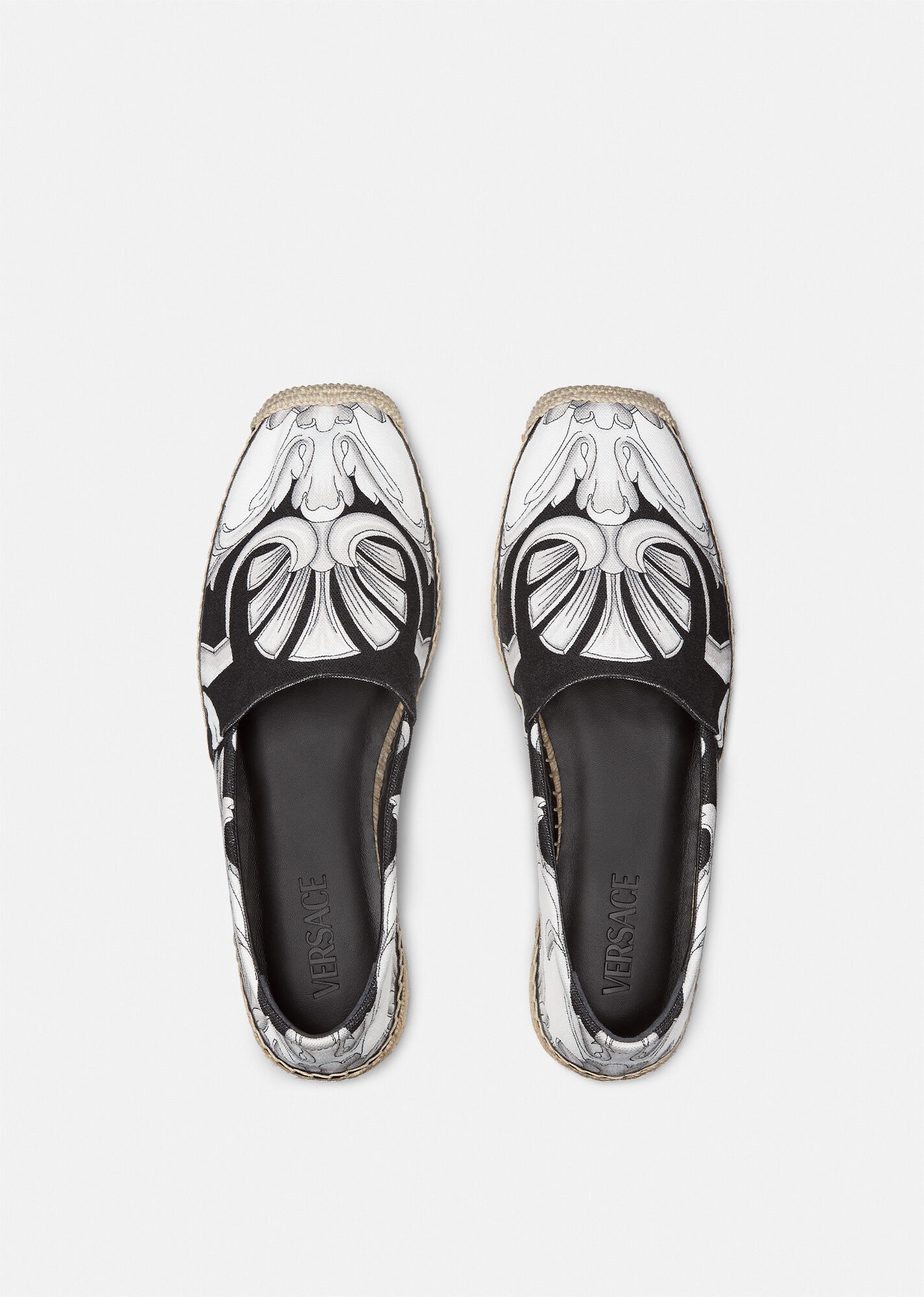 Silver Baroque Espadrilles - 3