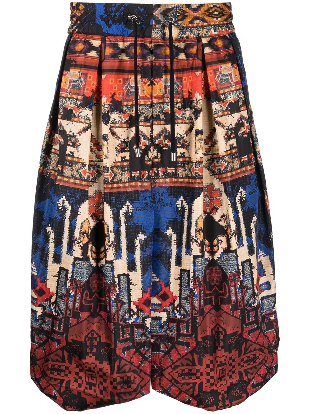 graphic-print bermuda shorts - 1