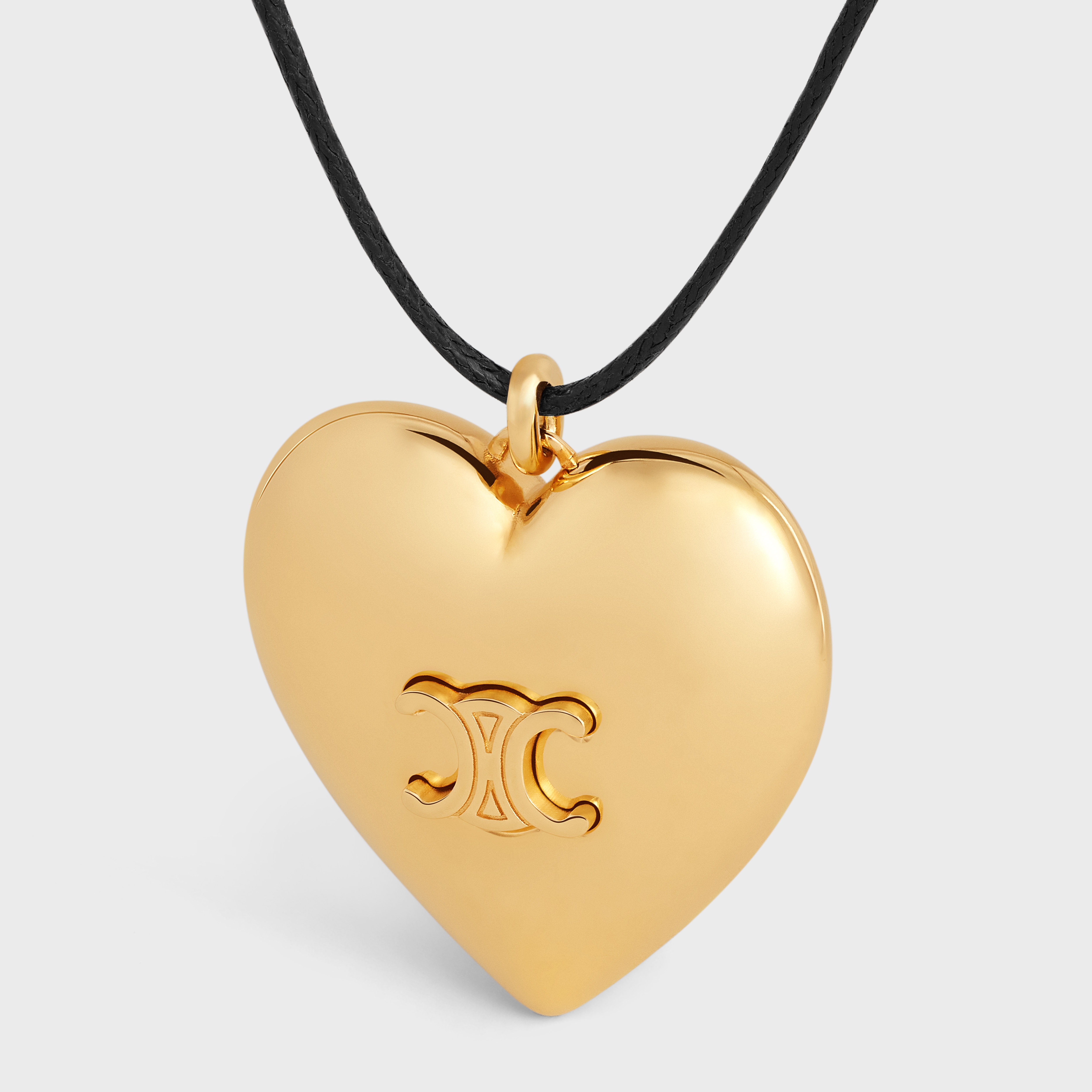 【送料&関税込】Celine Golden Brass Necklace Celine Gold Curb Chain Necklace