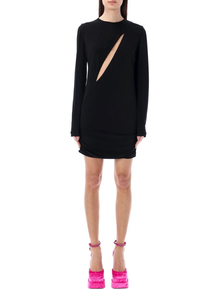 VERSACE VERSACE SLASHED MINI DRESS | baltini | REVERSIBLE