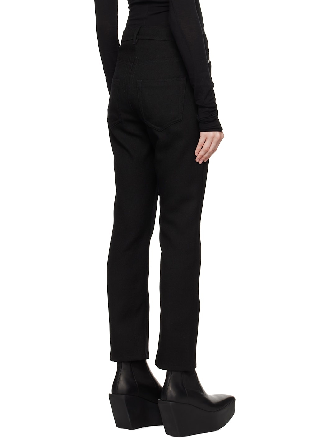 Black Porterville Detroit Cut Trousers - 3