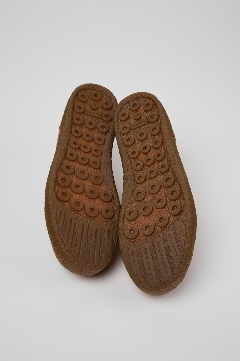 Brown Suede Leather Shoes for Men. 6