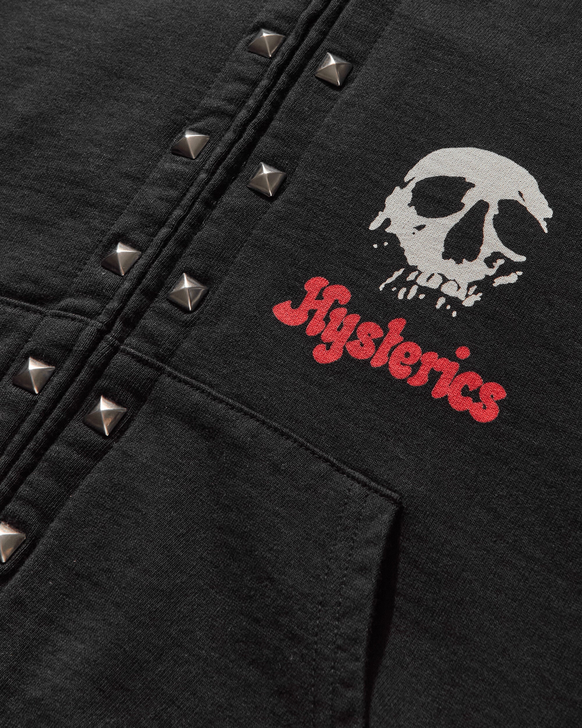 Women's Skull Berry Zip Hoodie Black - 3