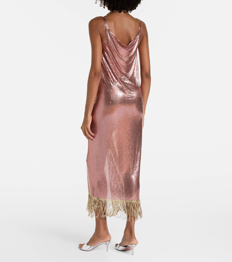 Fringed metallic midi dress 3