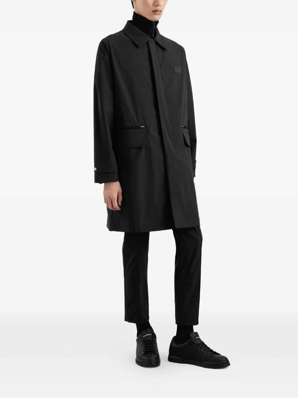 single-breasted trench coat - 2