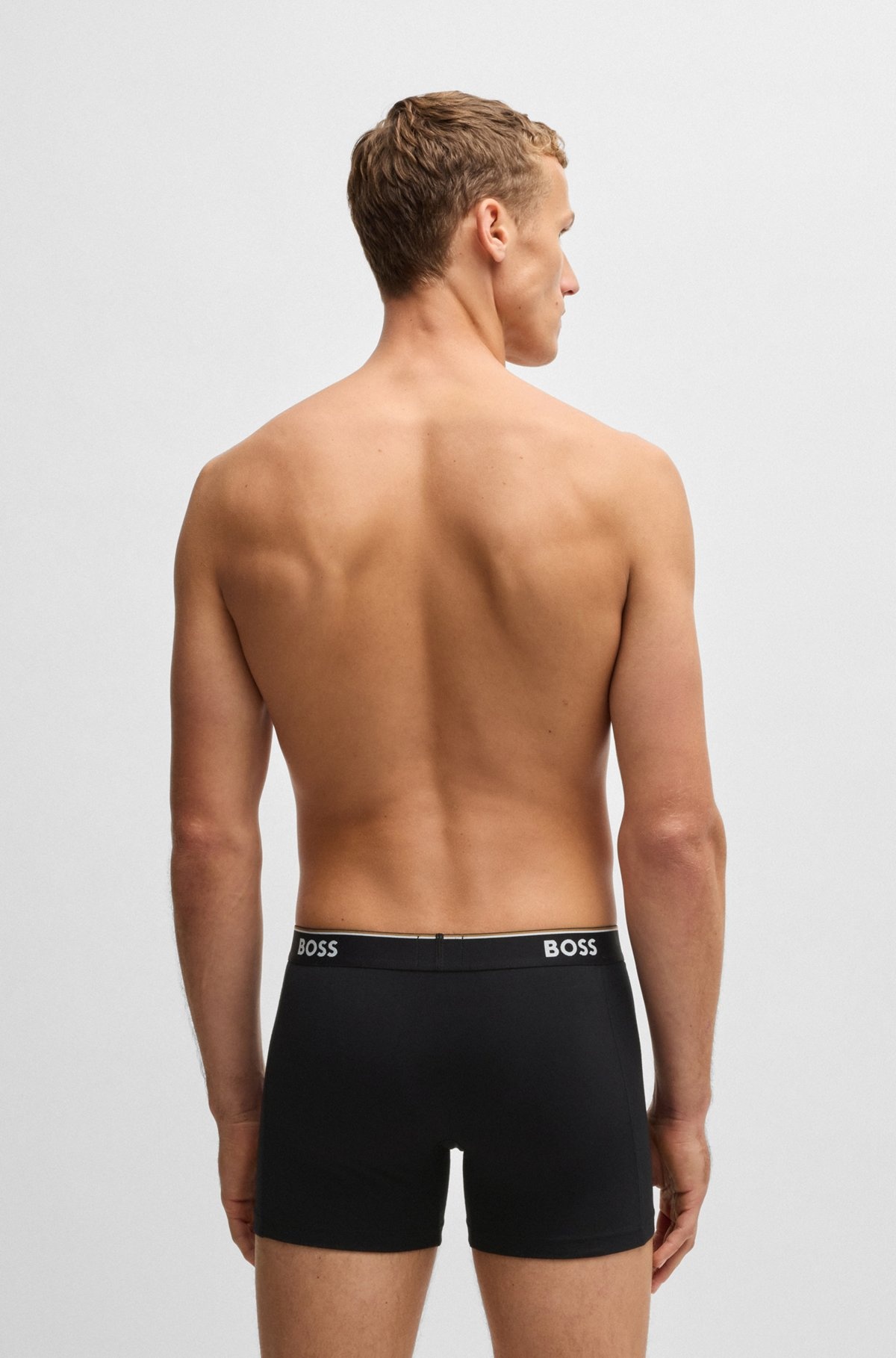 THREE-PACK OF STRETCH COTTON BOXER BRIEFS - 3