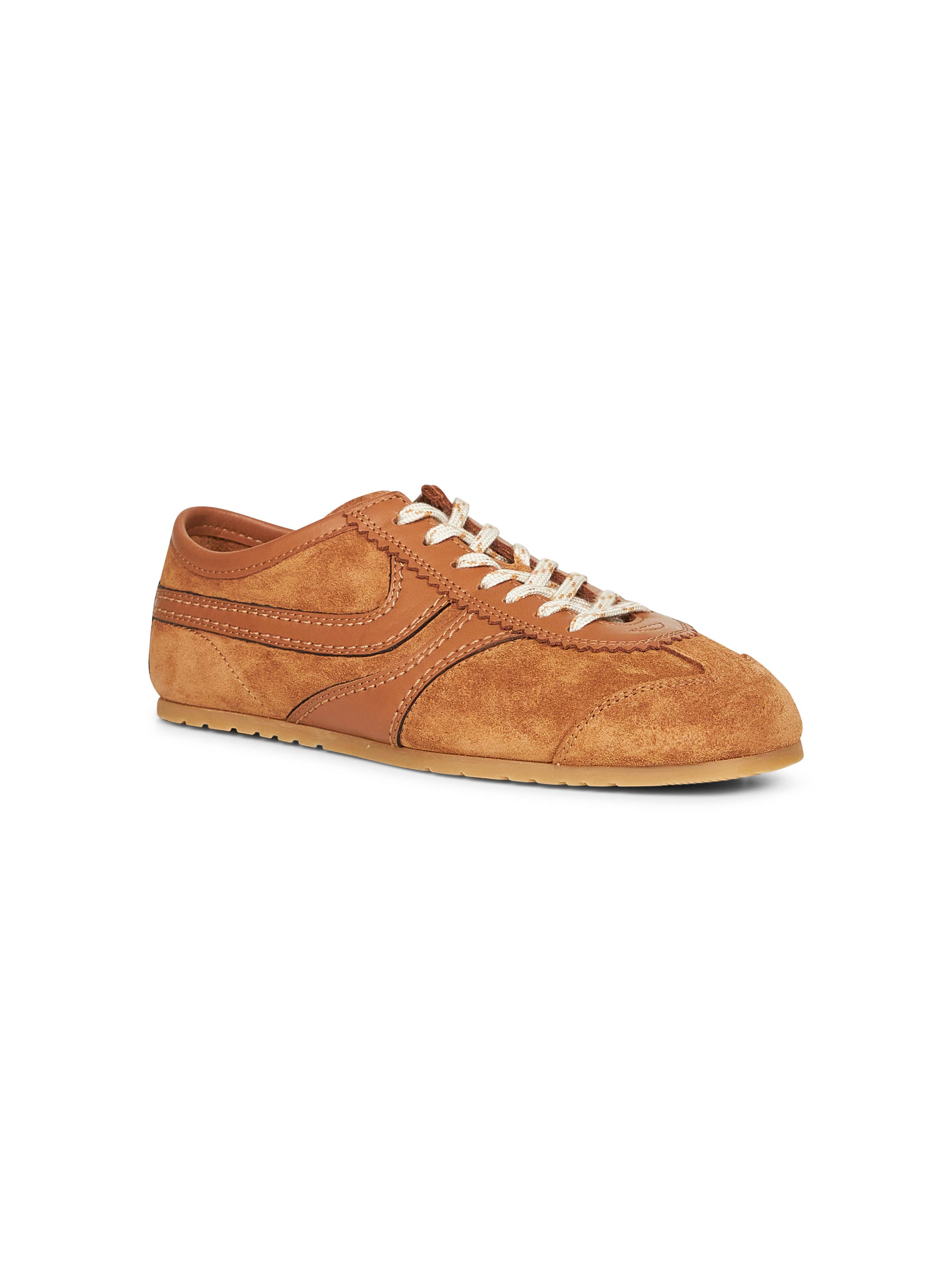 Tan suede sneakers - 2