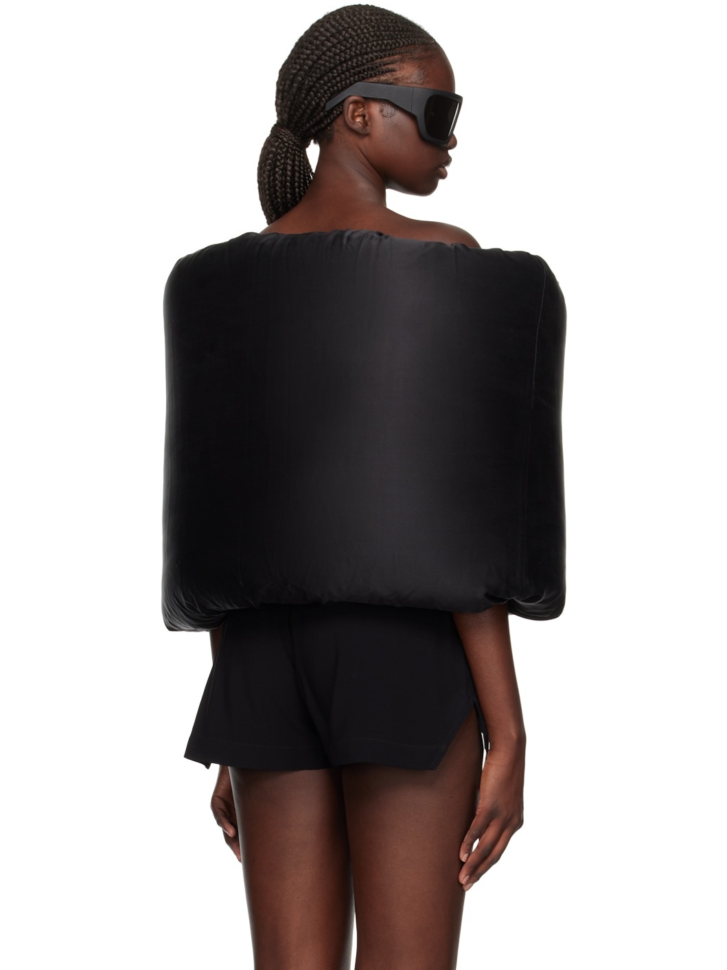 Black Donut Down Scarf - 3
