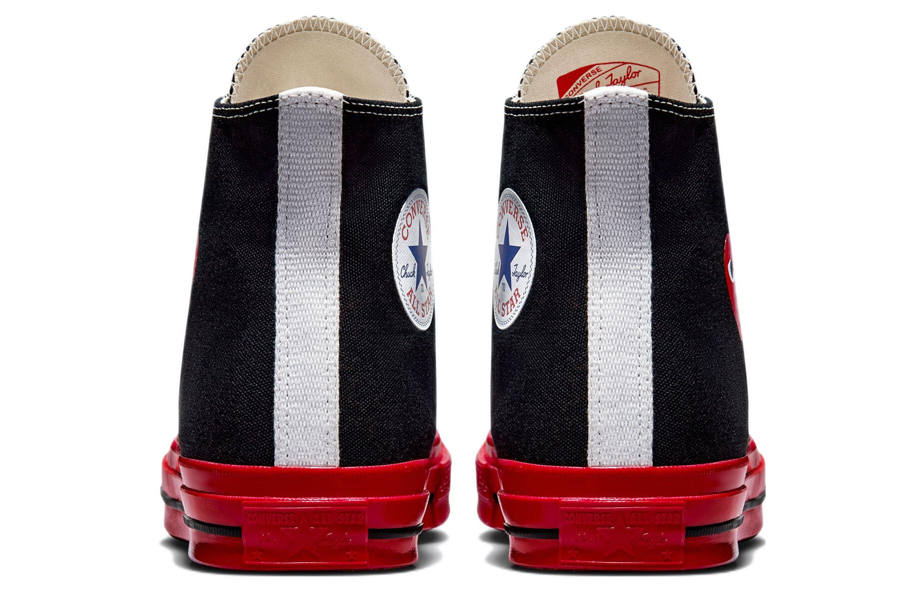 Converse x COMME des GARCONS PLAY Chuck 70 High 'Black Red' A01793C - 6