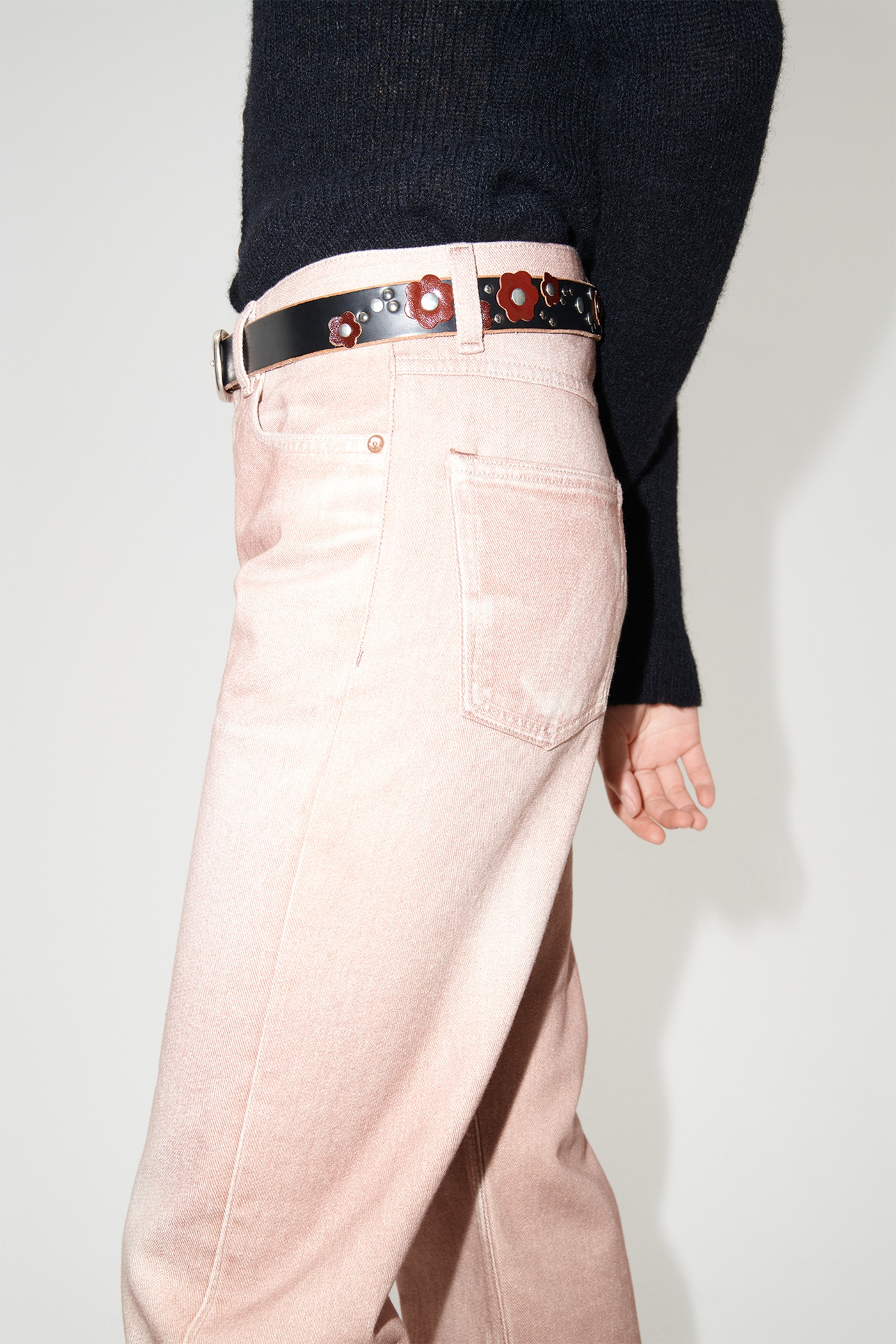 Linear Cut Digital Rust Denim - 7