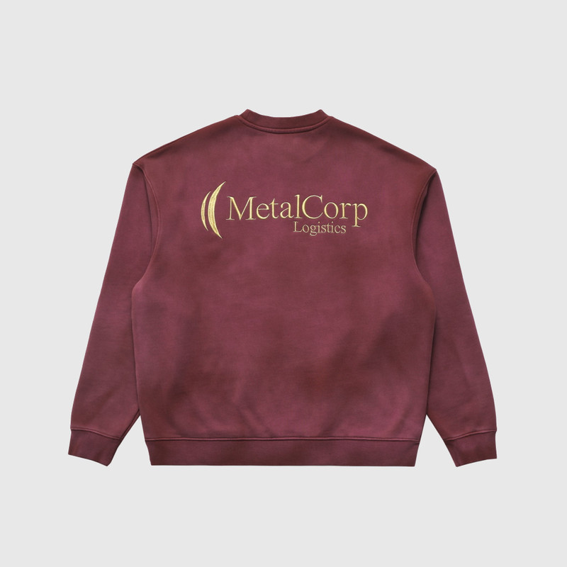 Metalwood Studio METALCORP CREWNECK SWEATSHIRT outlook
