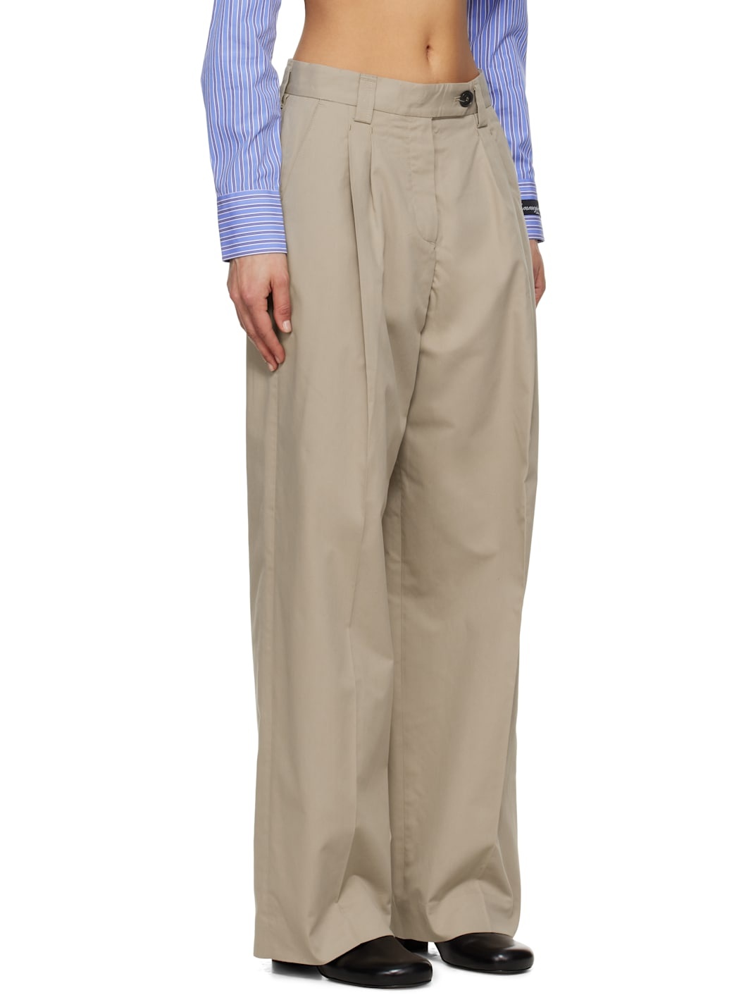 Beige Favorite Trousers - 2