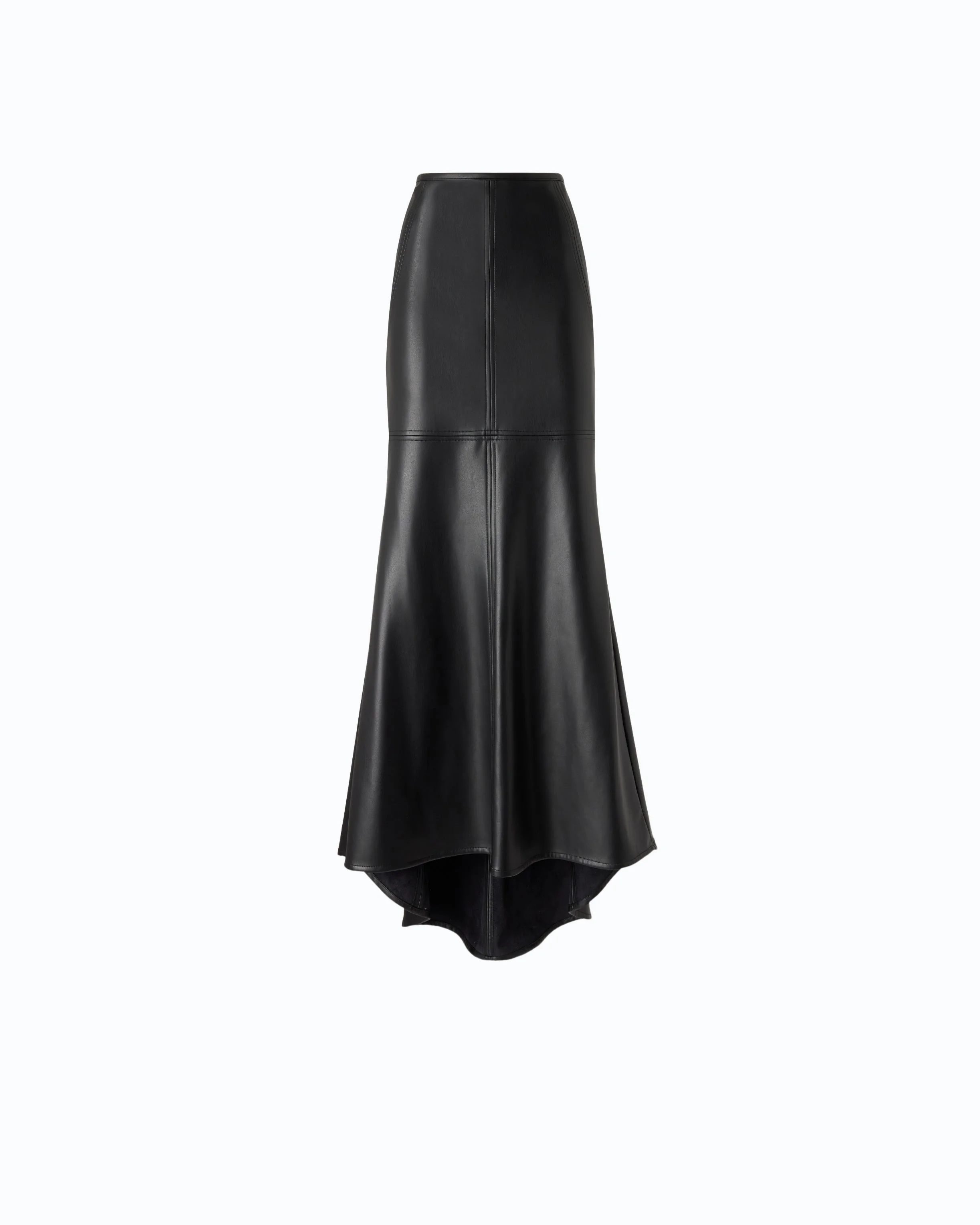 LONG MERMAID SKIRT IN ULTRA-GLOSSY FABRIC - 1