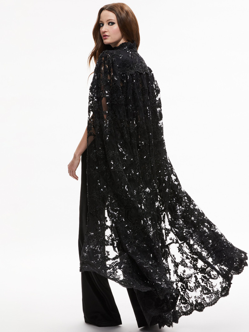 AURELIA LACE EMBELLISHED CAPE 2
