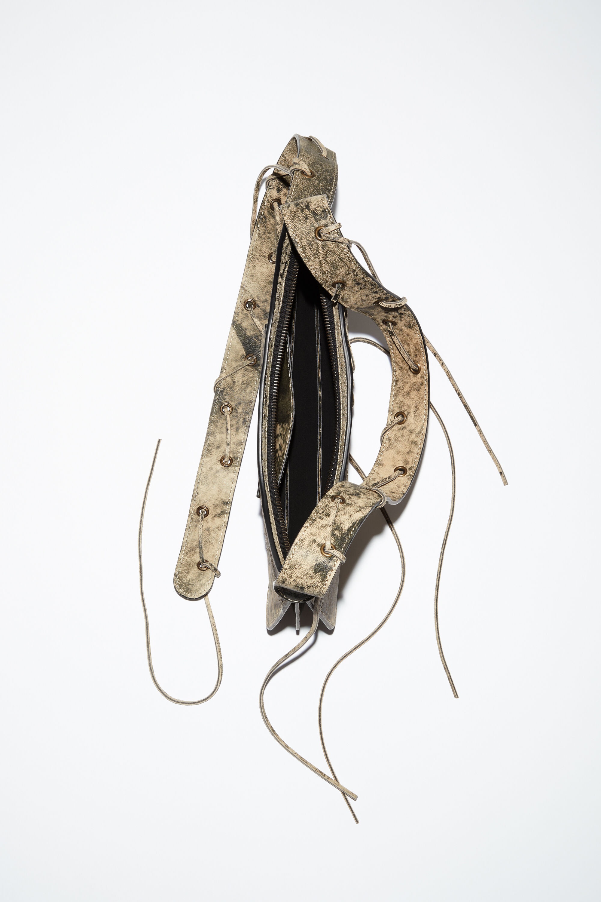 Platt mini shoulder bag - Beige/green - 4