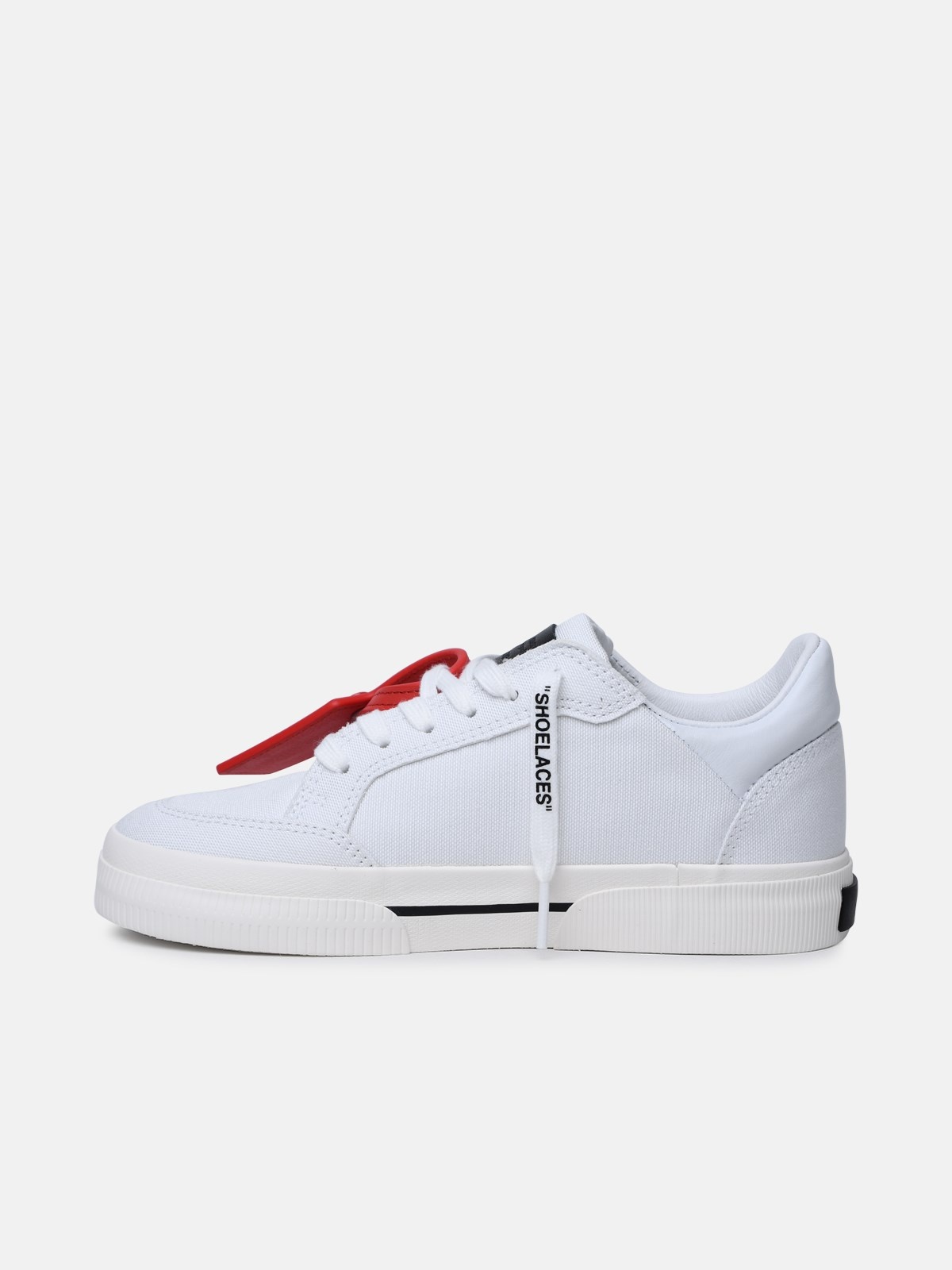 'NEW VULCANIZED' WHITE FABRIC SNEAKERS - 3