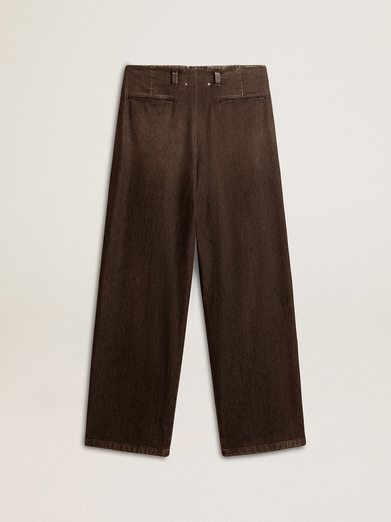 Golden Goose Women's medium-wash cotton pants outlook