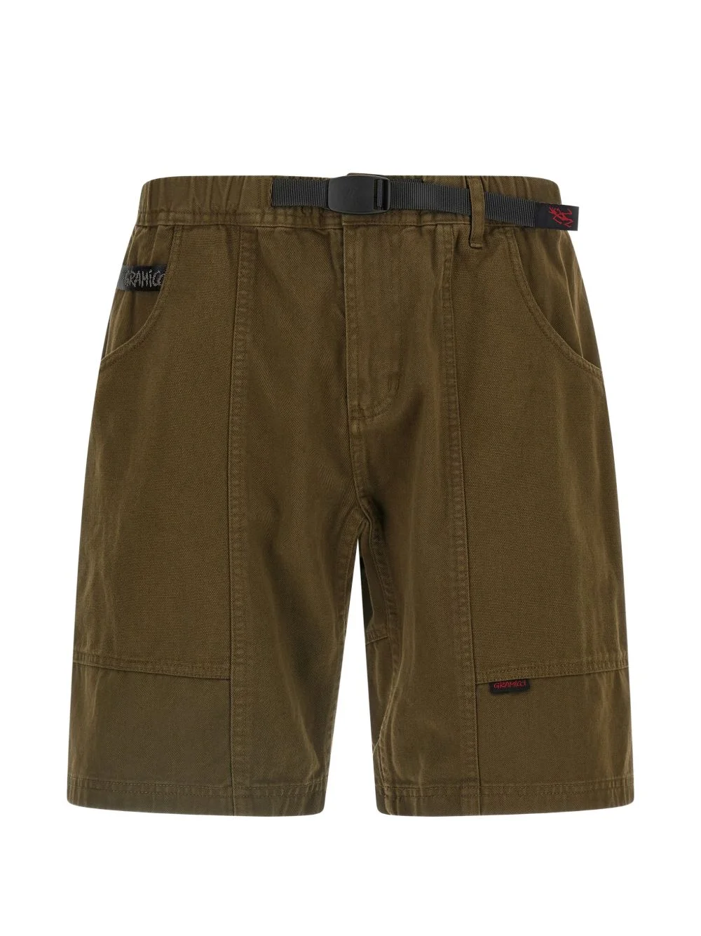 elasticated-waist bermuda shorts - 1