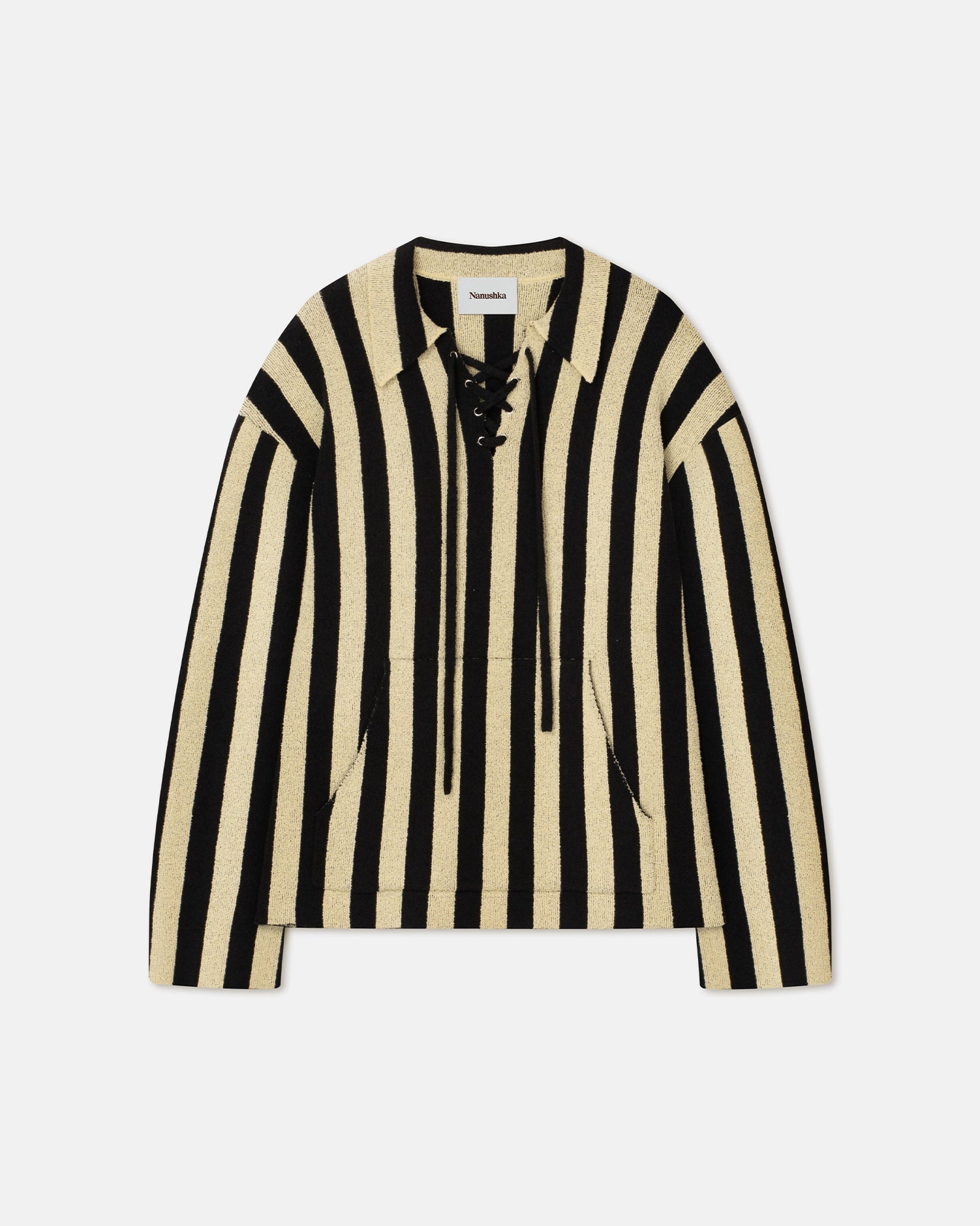 Striped Terry-Knit Sweater - 1