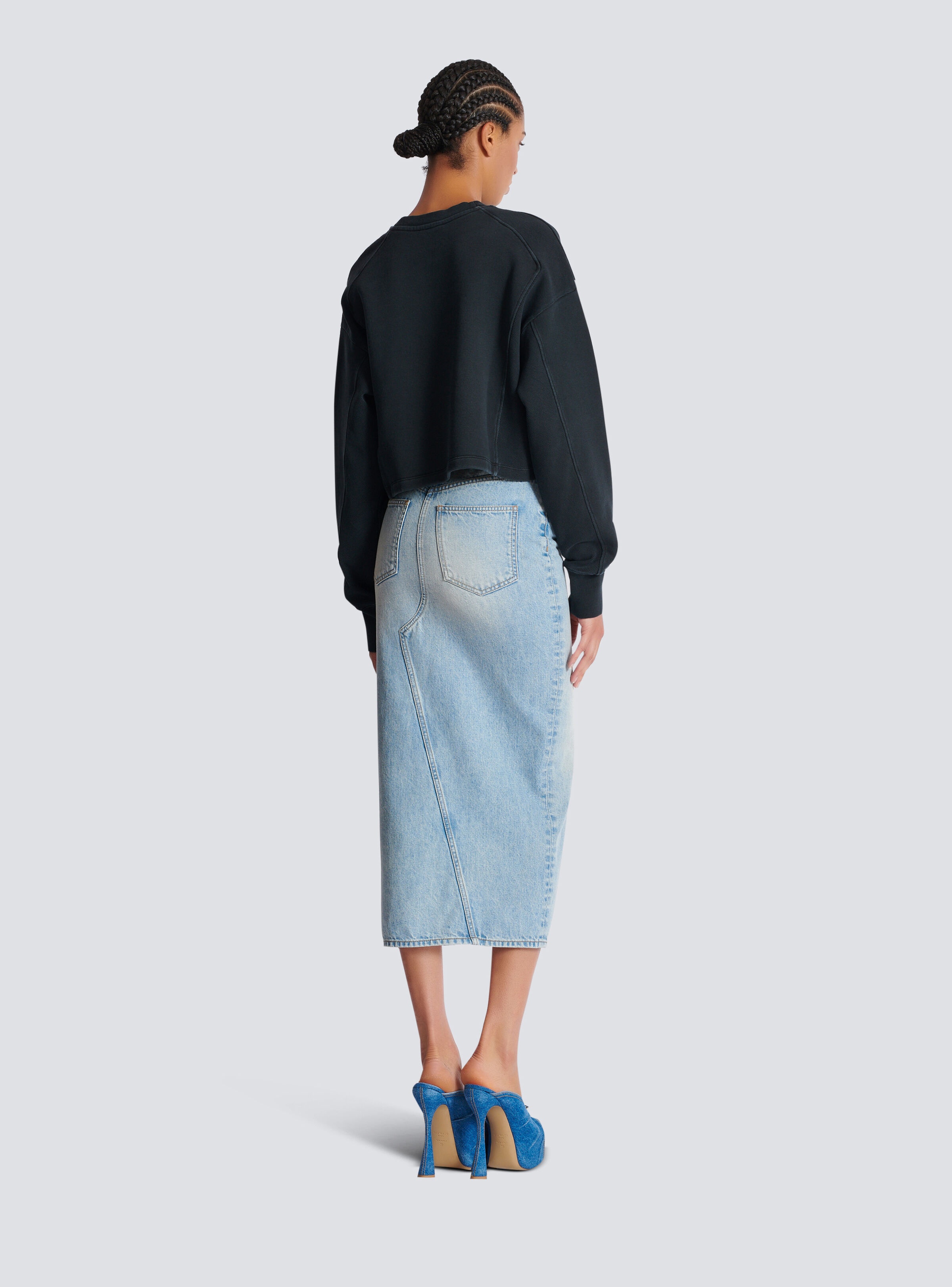 Balmain Couture embroidered sweatshirt - 4