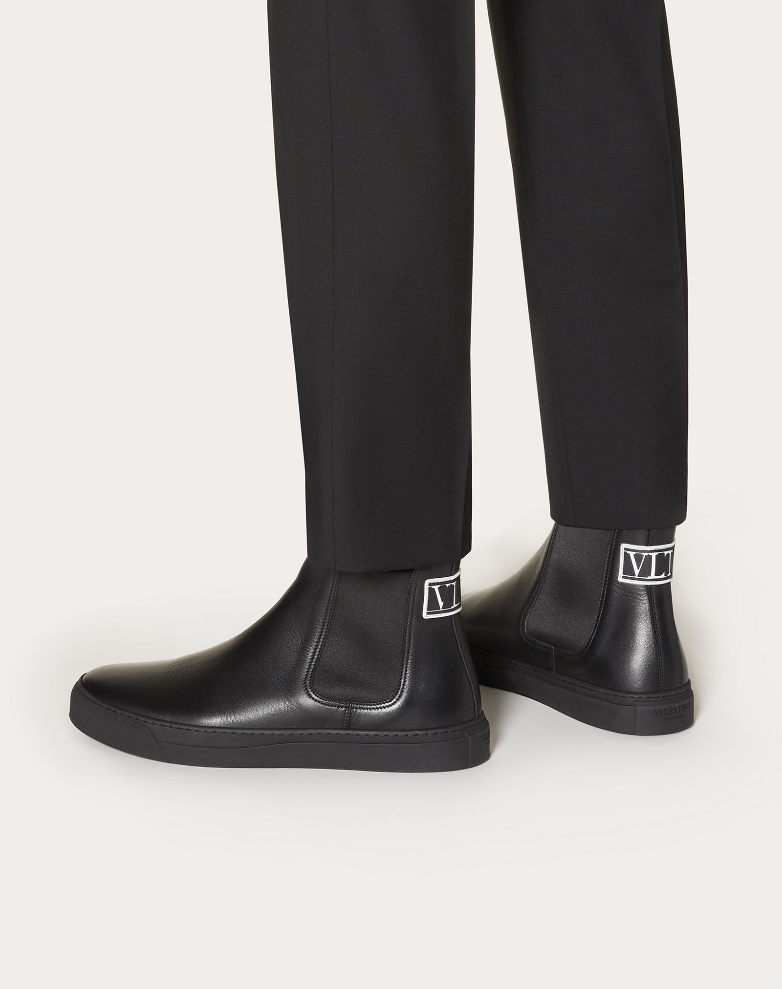Calfskin Beatle Boots with VLTN Tag - 6