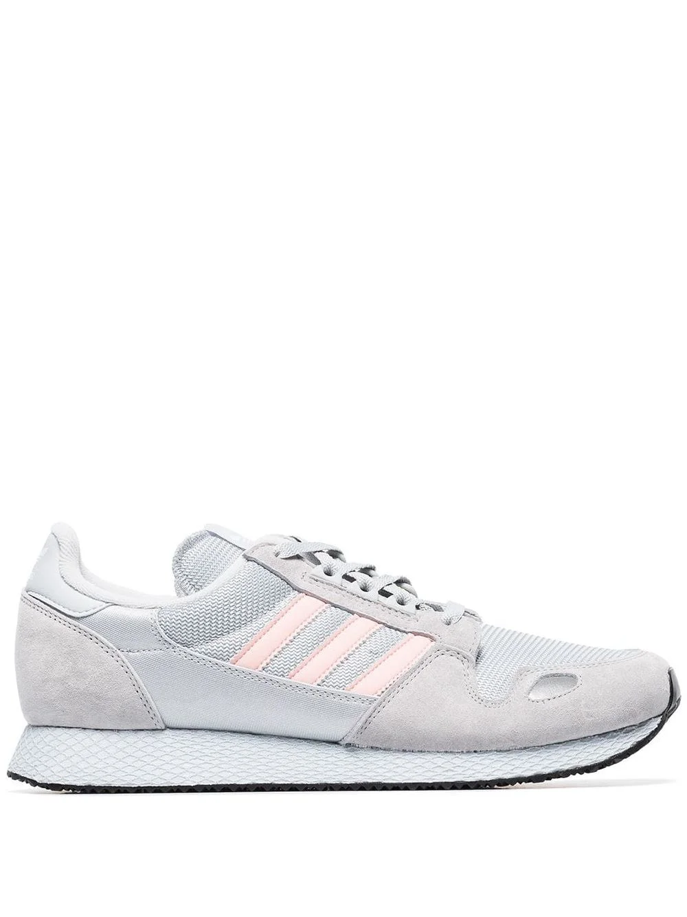 grey and pink ZX 452 SPZL suede sneakers - 1