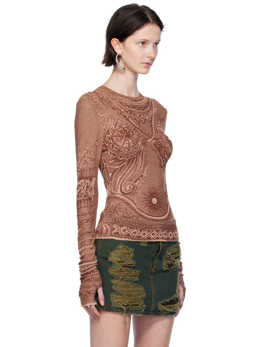 Brown Soleil Sweater - 2