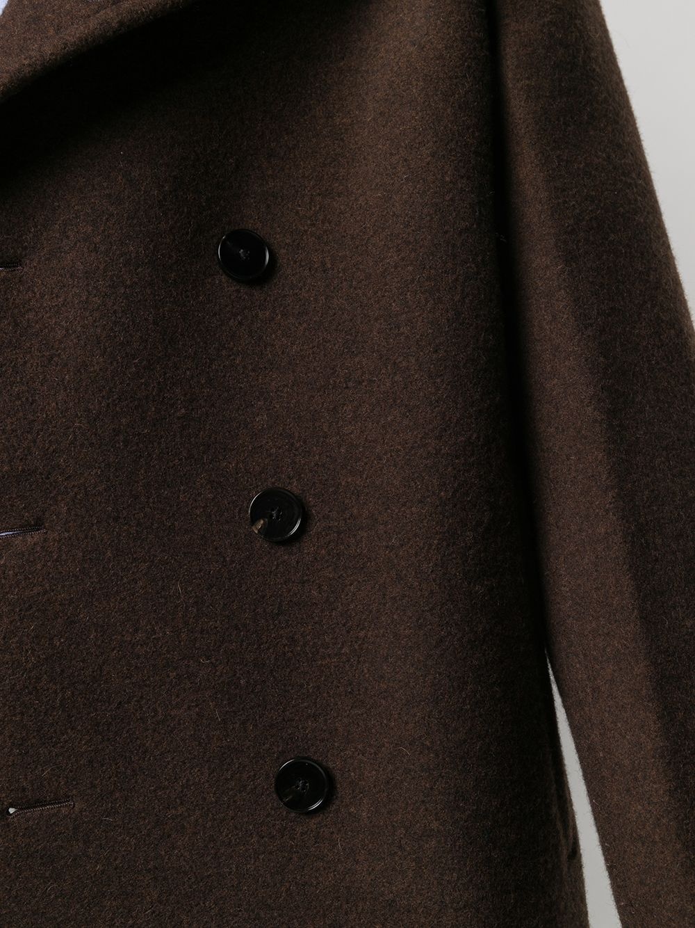 double-breasted wool coat - 5