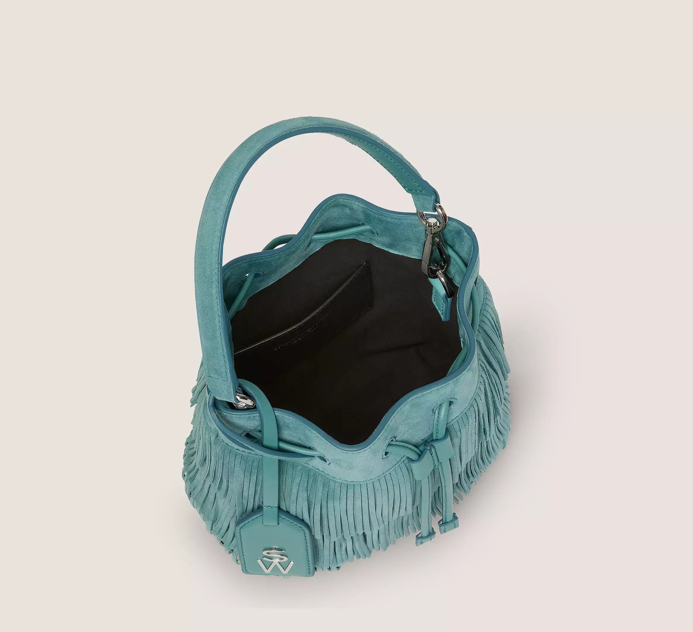 RAE FRINGE MINI BUCKET BAG - 3