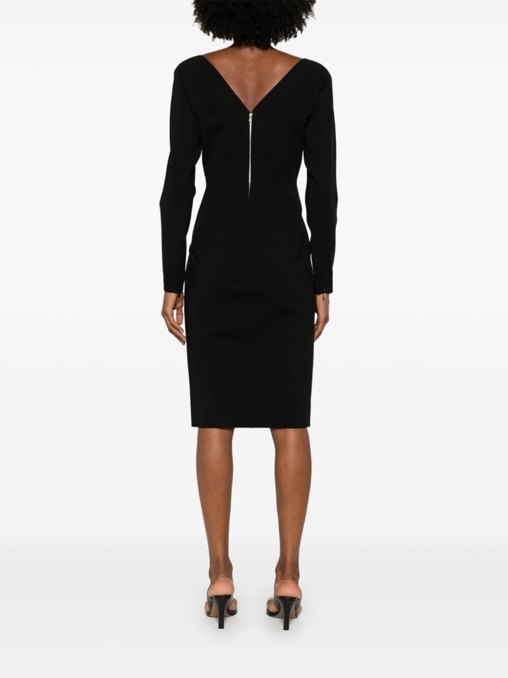 Fendi Women Abito Midi In Techno Jersey - 3