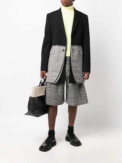 Comme des Garçons Homme Plus panelled oversized blazer outlook