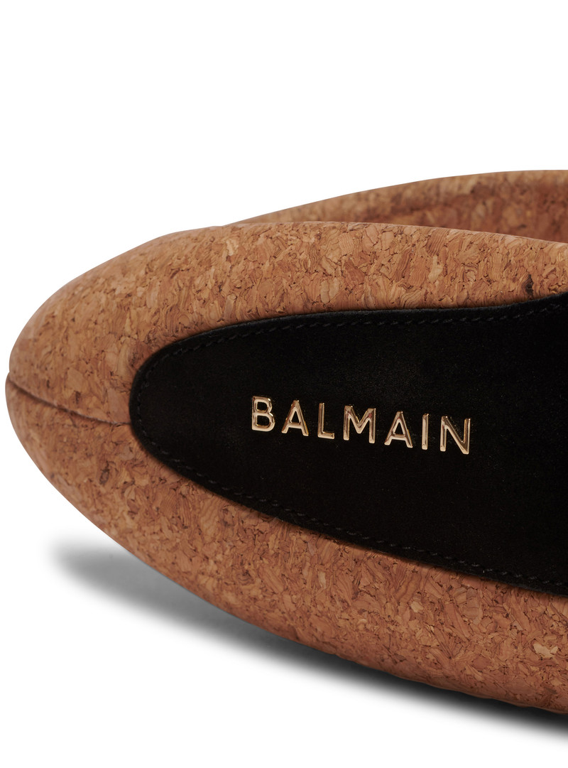 B-IT leather and cork mules 5