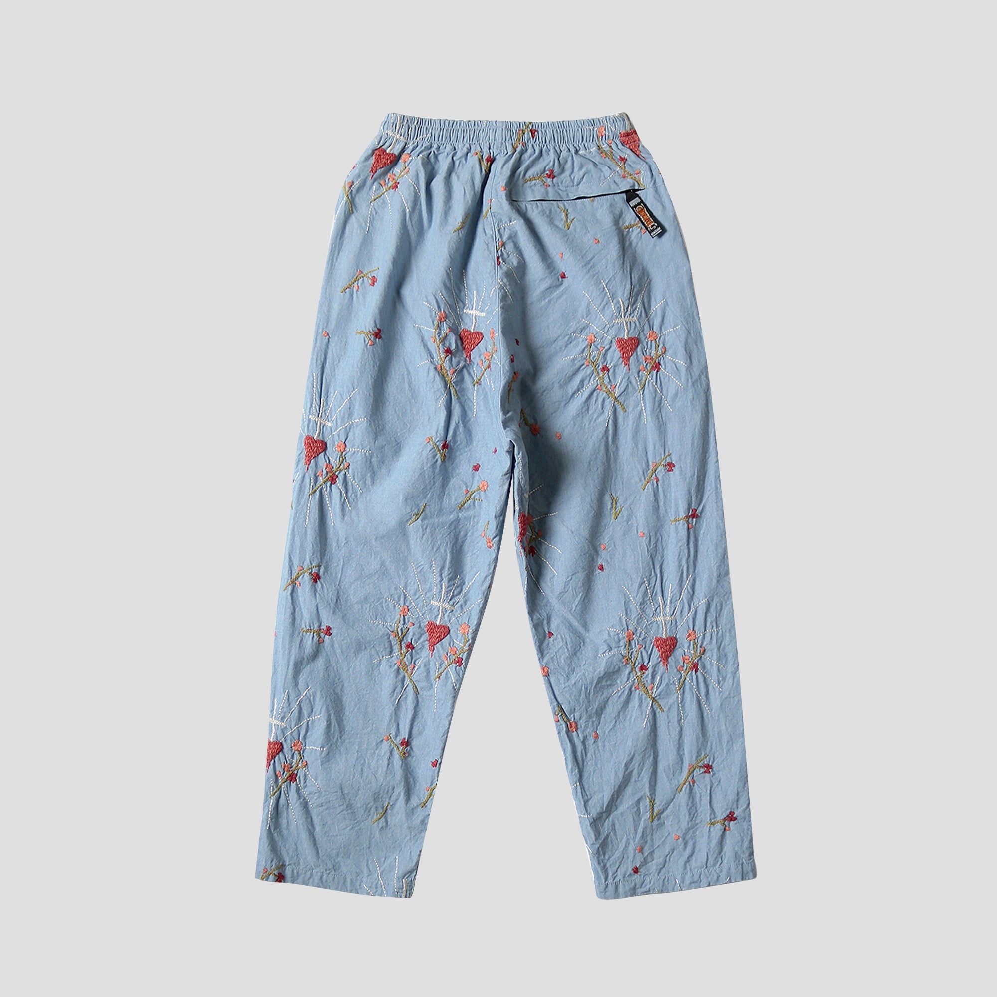 CHAMBRAY CORAZON EASY PANTS - 5