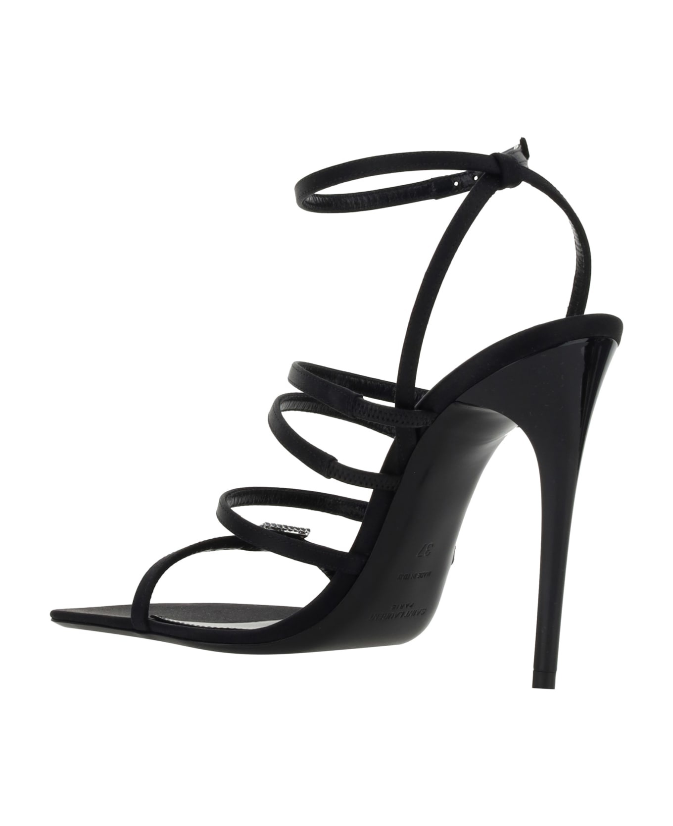 Jerry Satin Sandals - 3