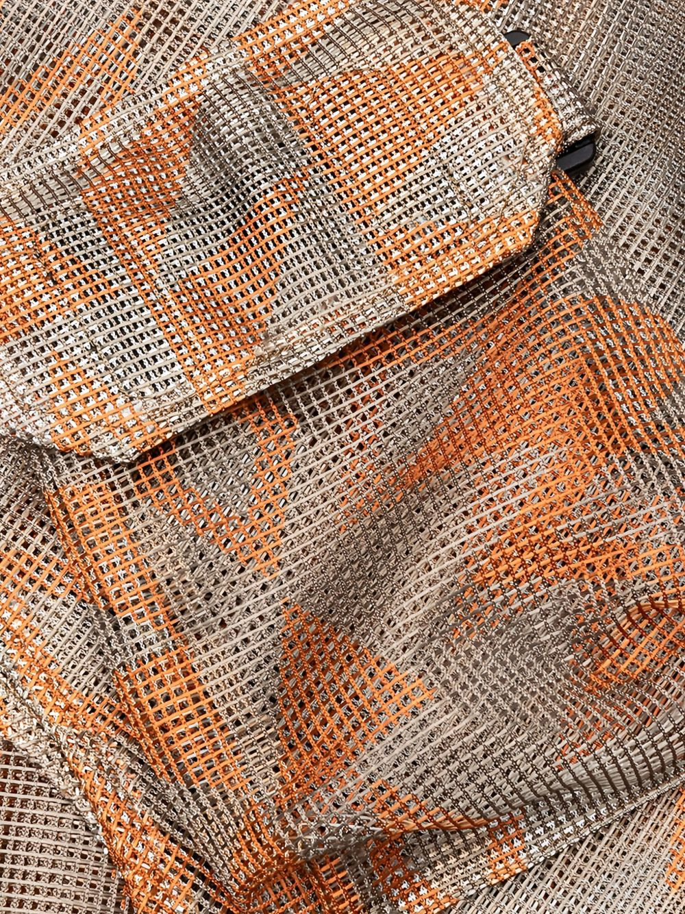mesh-patterned pocket vest - 5