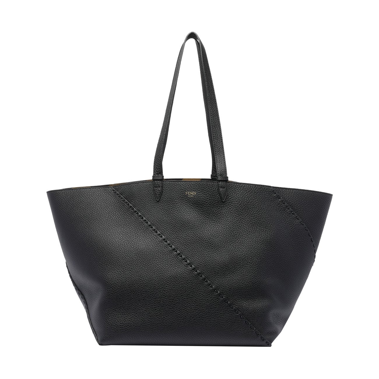 Fendi Men Large Diagonal Selleria Shopping Bag - 1
