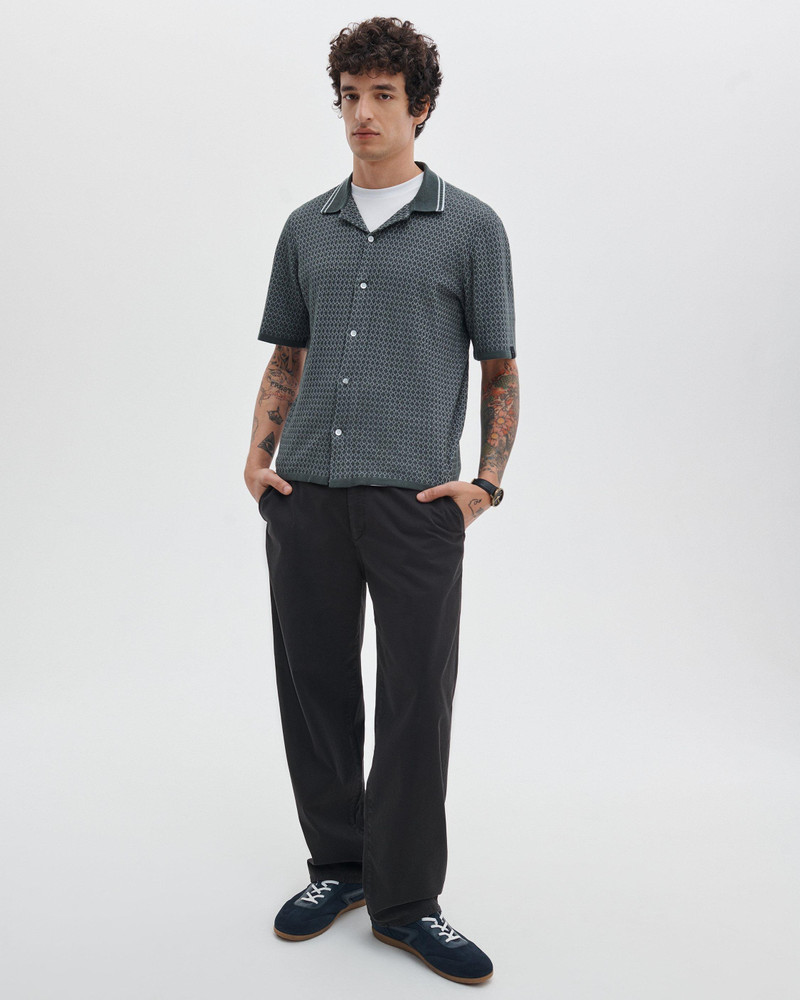 rag & bone Harvey Cross-Stitch Camp Shirt outlook