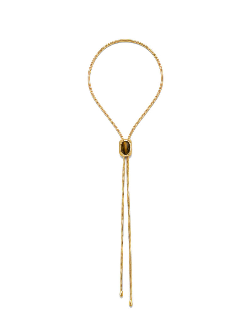 TIGER’S EYE CABOCHON BOLO 5