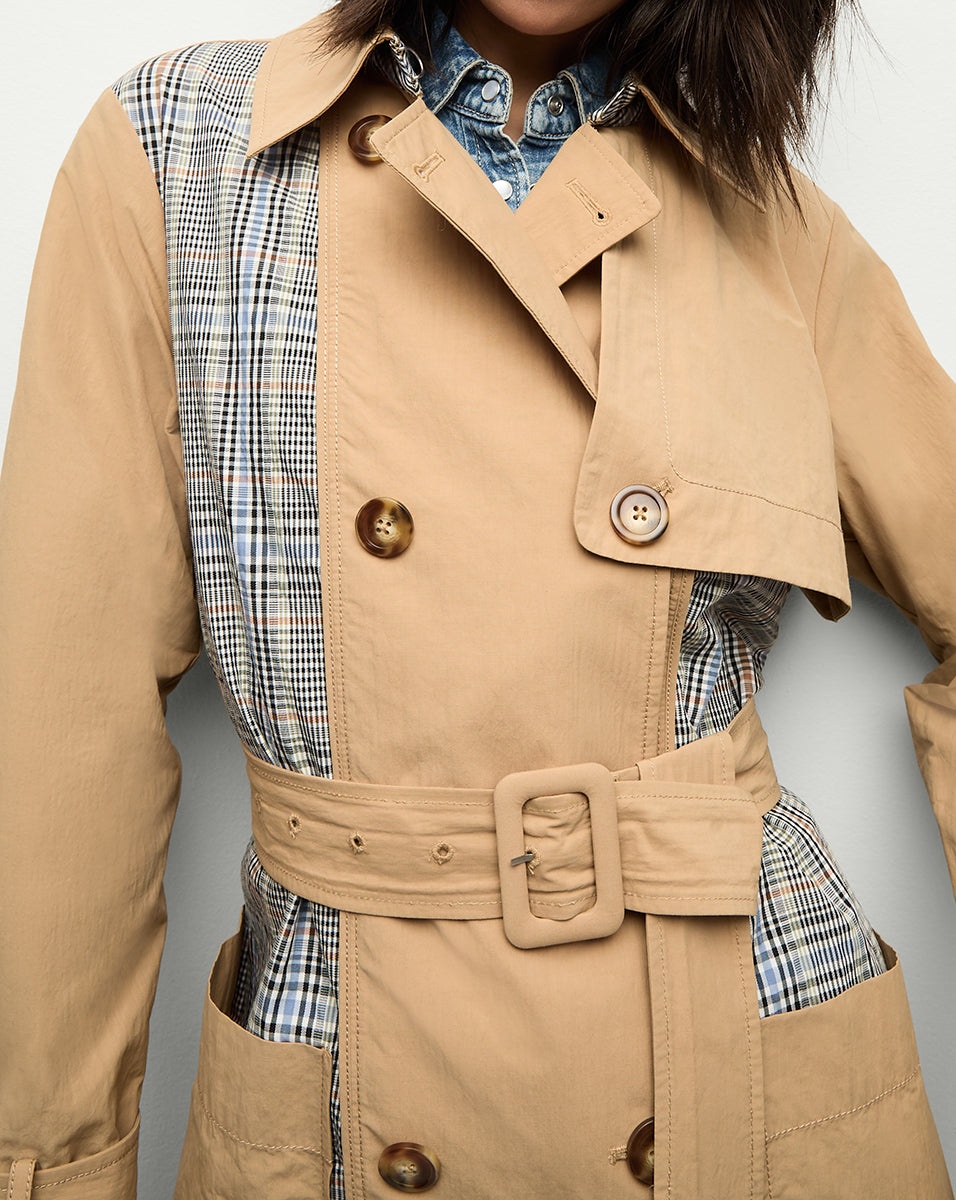 LIAM PATCHWORK TRENCH COAT - 3