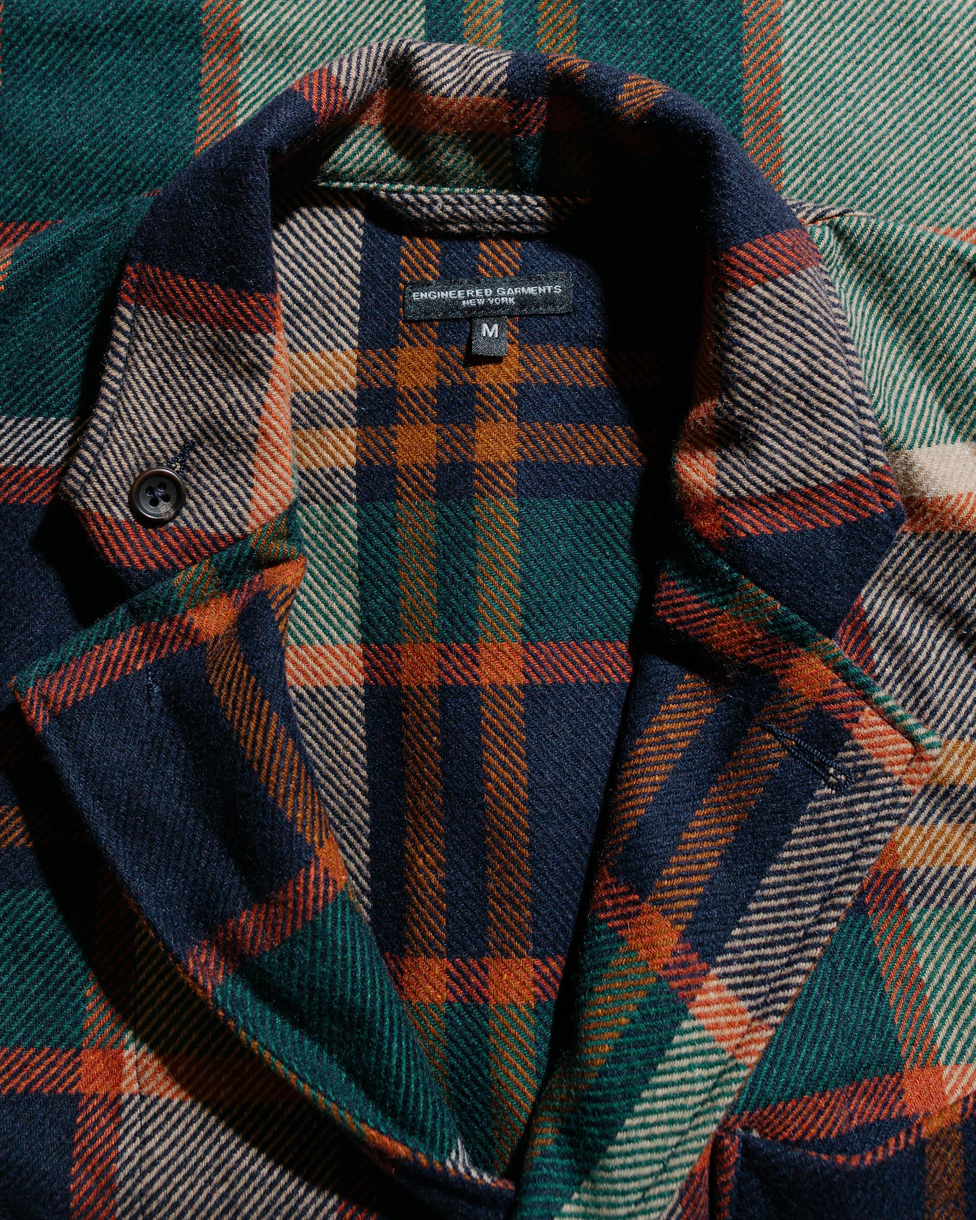 Loiter Jacket Navy/Brown Heavy Wool Plaid - 5